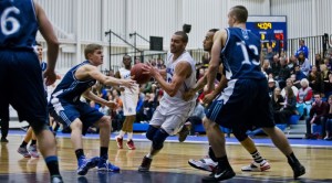 Third-year Camosun Chargers forward James Giuffre during the team's home opener on November 14 (photo by Kevin Light).