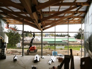 Camosun’s new Centre for Trades Education and Innovation is a work in progress expected to open this fall (photo by Al Van Akker).