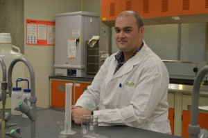 Camosun Applied Chemistry and Biotechnology student Zachary Snow runs the Camosun Science Club (photo by Jill Westby/Nexus).