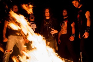 Victoria heavy metal band Torrefy feel the heat: their debut album was called Thrash and Burn (photo provided).