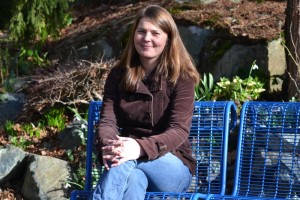 Camosun College’s Jasmine North enjoying a quiet moment (photo by Jill Westby/Nexus).