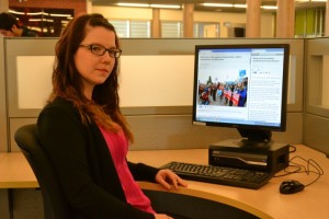 Camosun College Student Society external executive Andrea Eggenberger (photo by Jill Westby/Nexus).