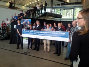 The opening ceremony of Camosun’s newest building (photo by Pascale Archibald/Nexus).