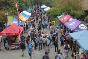 Students taking in some of the fun at a previous year’s CamFest, this one at the Lansdowne campus (photo provided).