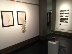 The R+D art exhibit is up now at three locations at Camosun College’s Lansdowne campus (photo by Greg Pratt/Nexus).